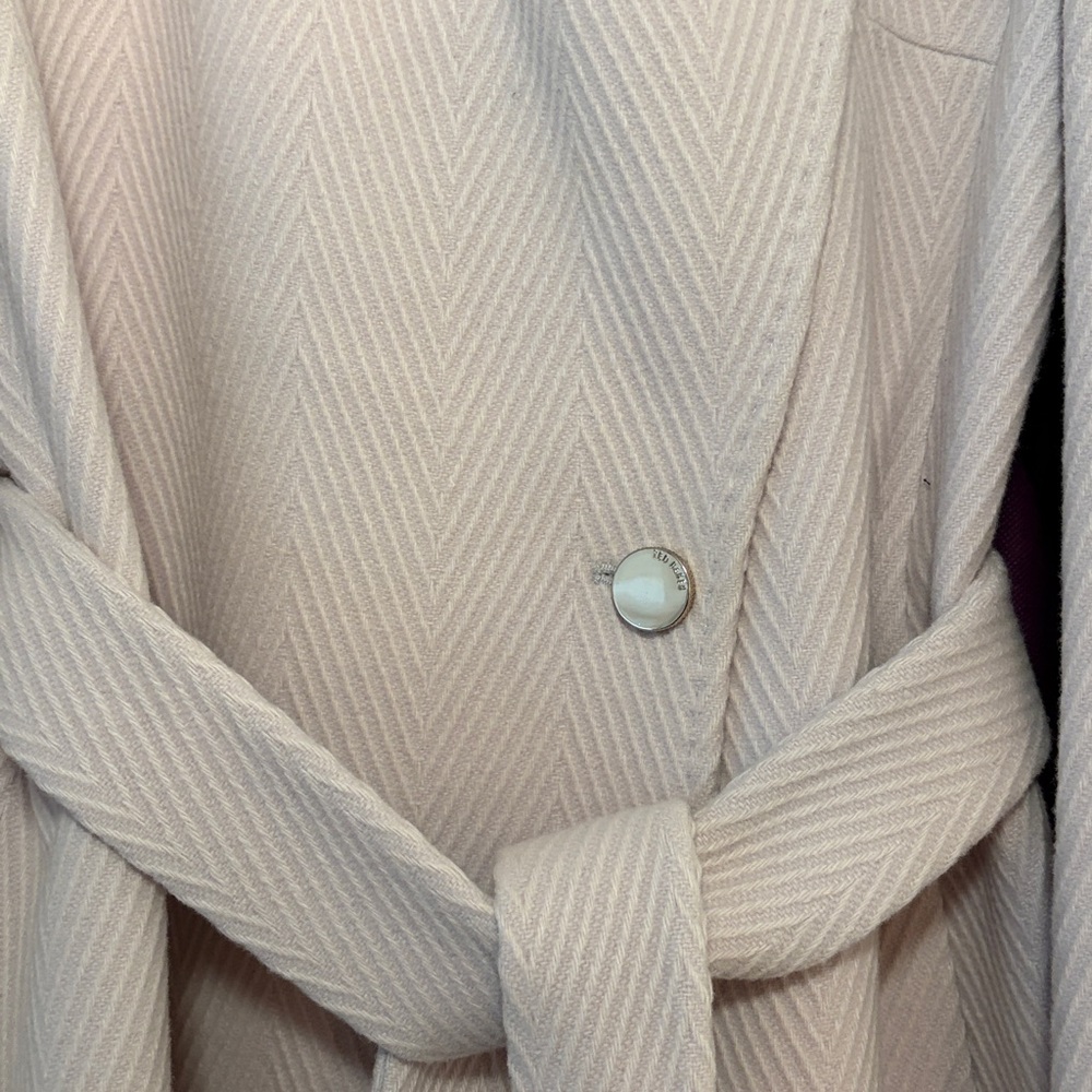 Ted Baker Light Stone Off White Trench Coat - Picture 7 of 7